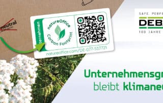 Blog Header - Kennzeichnung Klimaneutralität: DEBATIN Unternehmensgruppe weiterhin klimaneutral